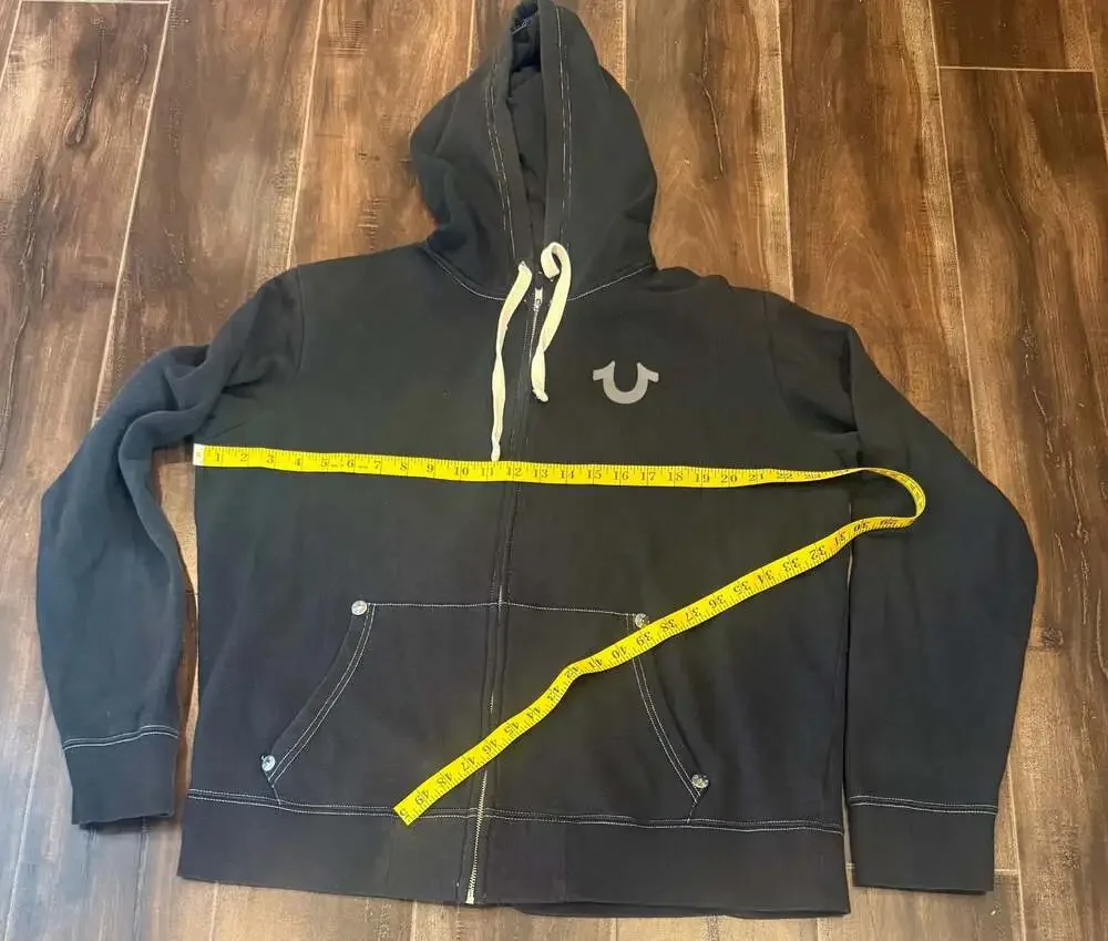 Vintage True Religion World Tour Fashion for the Senses Full Zip Hoodie